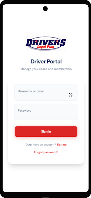 Drivers Legal Plan Screenshot 0