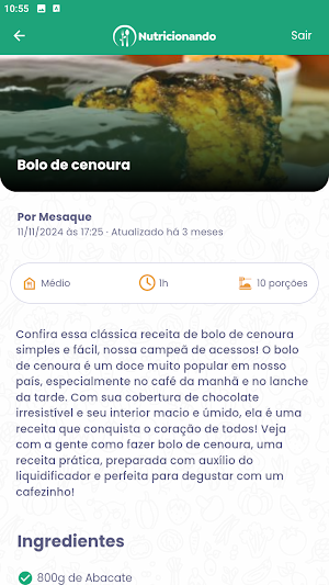 Nutricionando Screenshot 3