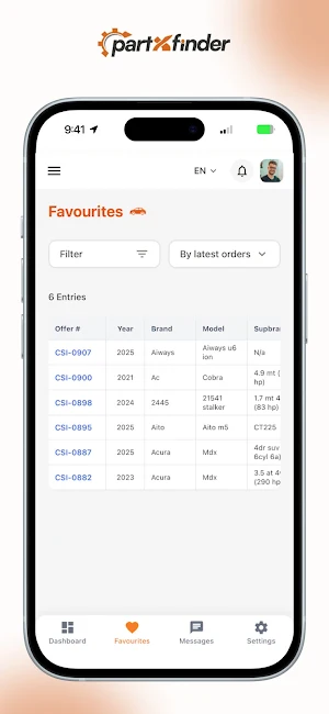 PartXFinder - Partners Screenshot 2