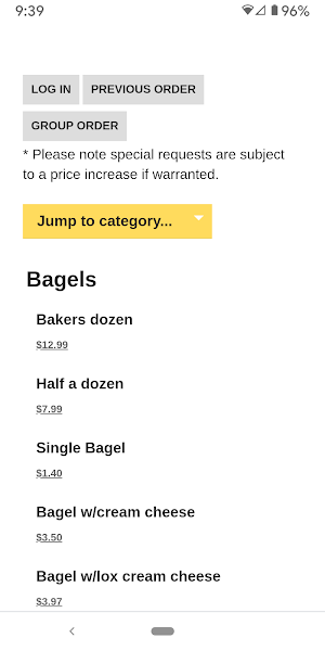 Abraham's Bagels Screenshot 1
