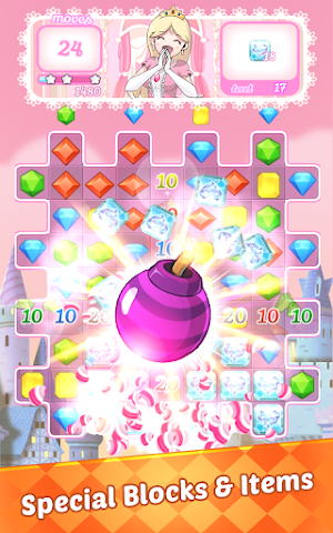 Jewels Princess Puzzle 2021 - Match 3 Puzzle Screenshot 1
