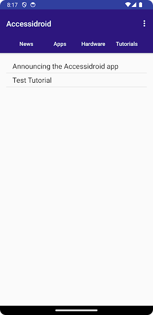 Accessidroid Screenshot 1