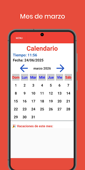 Spain Calendar 2026 - Holidays Screenshot 2