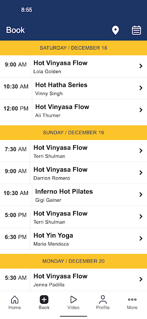 Blue Moon Yoga Screenshot 1