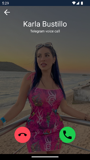 Llamada falsa Karla Bustillo Screenshot 1