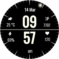 Minimal Black Watch Face