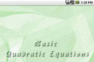Basic Quadratic Equation Screenshot 0