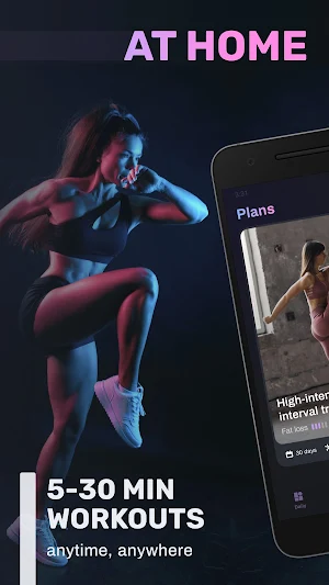 Women workout: no equipment female fitness at home Screenshot 1
