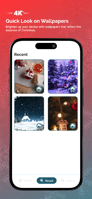 Christmas Wallpaper: 4K & HD Screenshot 1