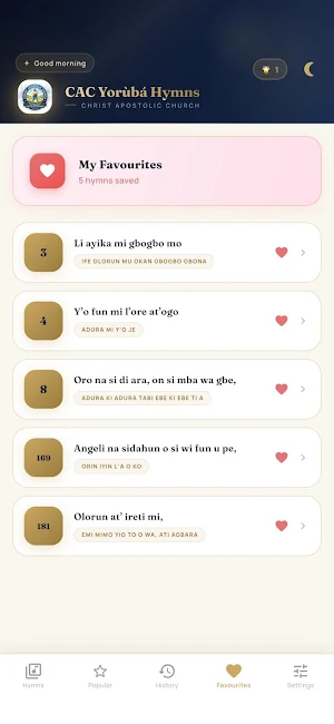 CAC Yoruba Hymns Screenshot 3