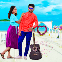 Pre wedding photo editor frame