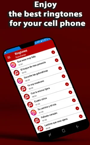 Ringtones Rancheras Screenshot 2