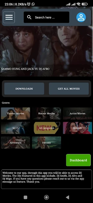 DJ Smith Movies App Screenshot 0