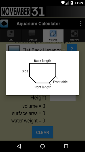 Aquarium Calculator Screenshot 3