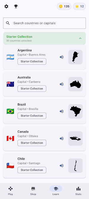 Country Capital Flag Quiz Screenshot 1