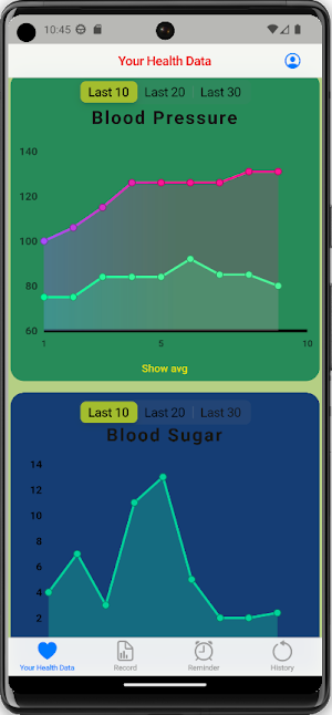 Health Data Report Screenshot 0