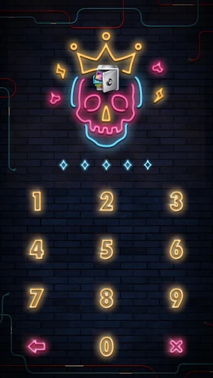 AppLock Live Theme Skull Screenshot 1