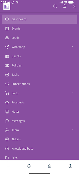 BNI Services CRM Screenshot 2