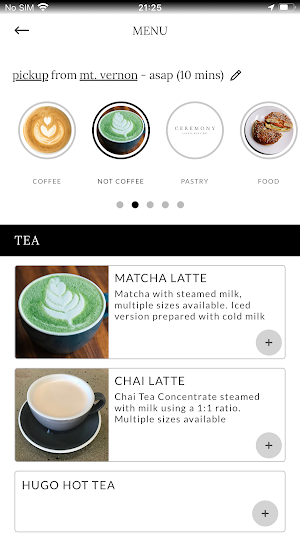 Ceremony Coffee Screenshot 2