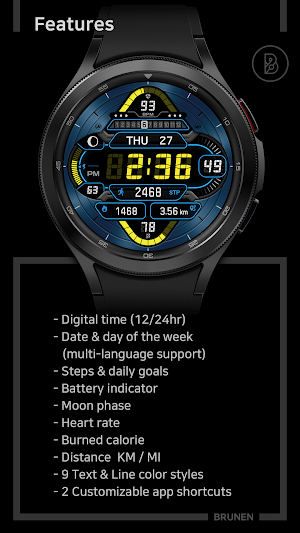 BRN002 : Watch Face Screenshot 2