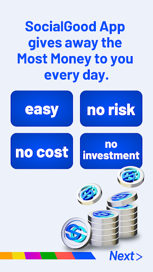 SocialGood: Get Rising Crypto Screenshot 1