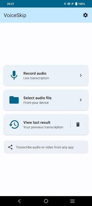 VoiceSkip - Speech to Text Screenshot 0