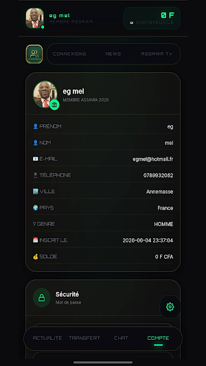 Assawa Connexion Screenshot 2
