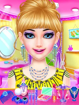 Dress Up Girls Game : Stylist - Fashion Salon Screenshot 0