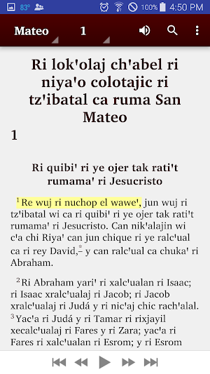 Central Kaqchikel Bible Screenshot 2