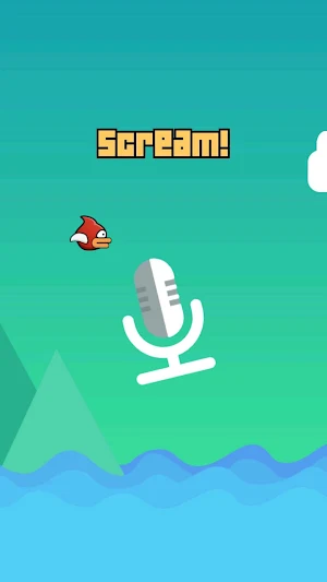 Scream Flappy - Control With Your Voice Screenshot 0