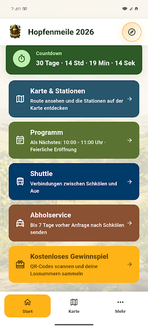 Hopfenmeile App Screenshot 2
