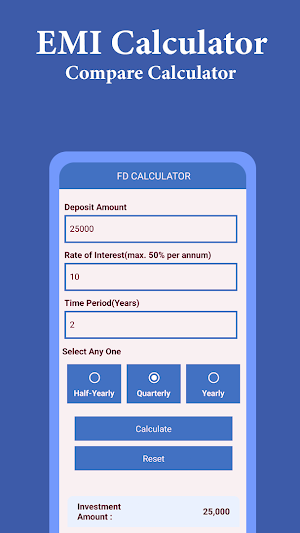 LoanEasy - EMI Loan Calculator Screenshot 1