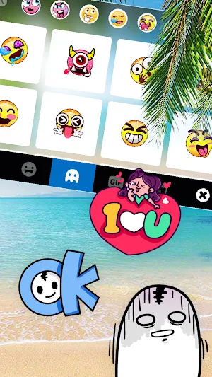 Beach Summer Keyboard Background Screenshot 2