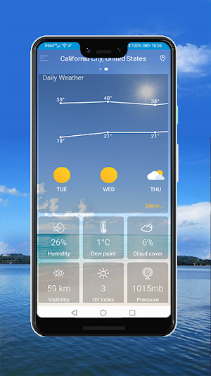 Forecast Daily Weather Update Screenshot 1