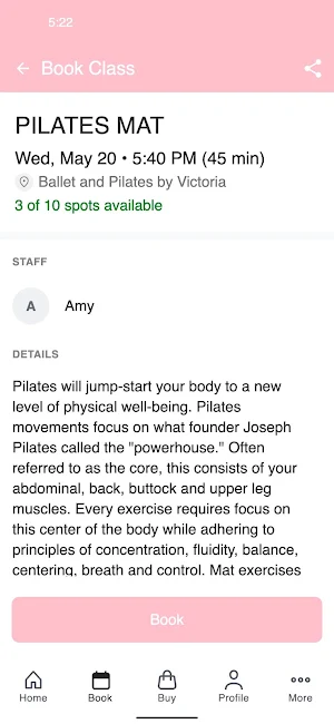 Ballet and Pilates by Victoria Screenshot 2