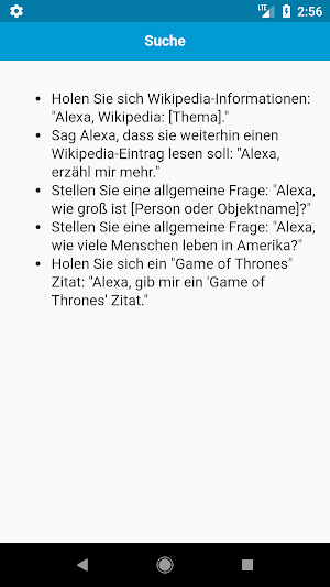 Befehle für Amazon Echo Screenshot 2
