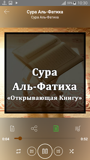Короткие Суры. Аудио Screenshot 2