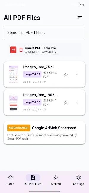 Smart PDF: Convert, Scan & OCR Screenshot 1