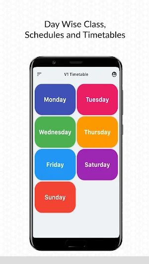 V1 Class Schedule Timetable Screenshot 0