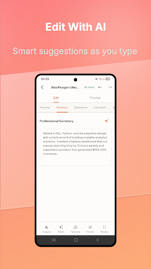 AI Resume Builder & CV Maker Screenshot 2
