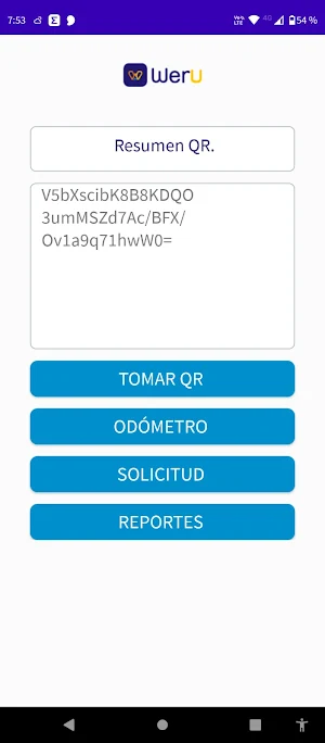WerU Report Screenshot 2