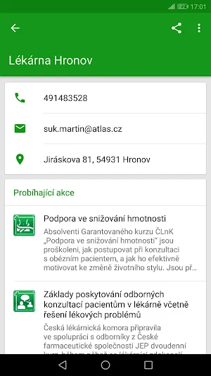 Czech Pharmacies Screenshot 1