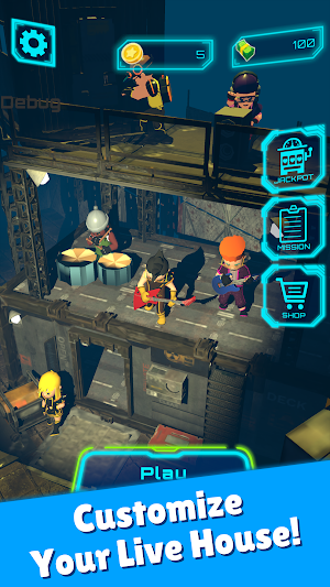 Neon Crystal Tile Match3 Screenshot 2