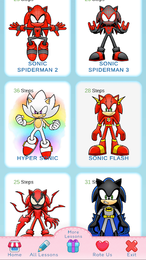 How to draw sonik Screenshot 1