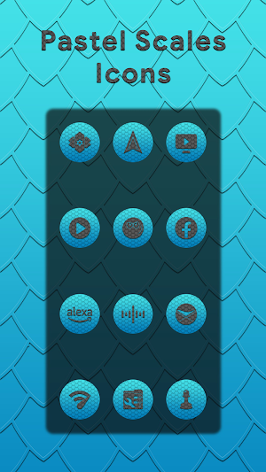 Scales Gray On Blue Icons Screenshot 3