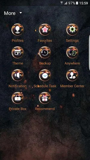 Extreme metal Next SMS skin Screenshot 0