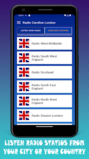 Radio Caroline UK Online App Screenshot 2