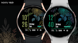 NXV92 Flora Elegant Watch Face Screenshot 3