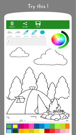 Camping Coloring Book Screenshot 3
