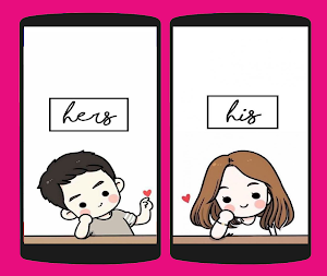 Cute Couple Wallpaper HD Screenshot 2